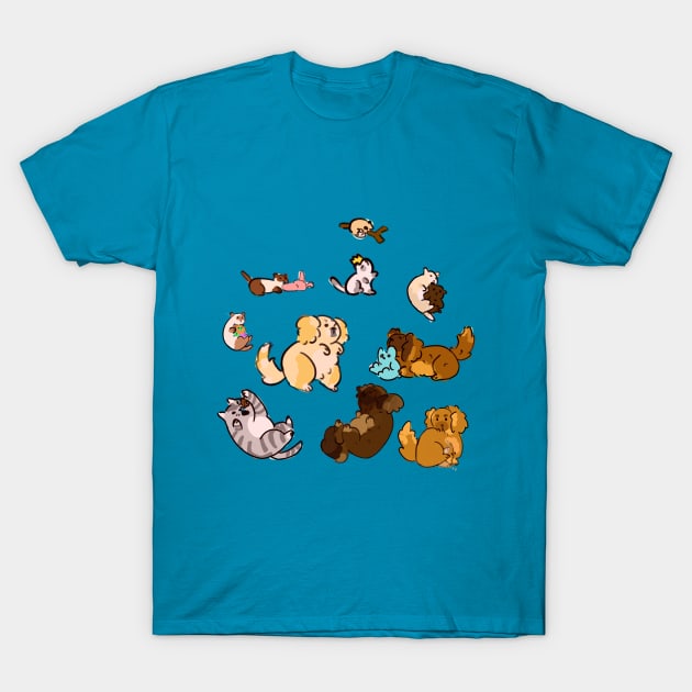 All my pets! :) T-Shirt by kiwiikitten